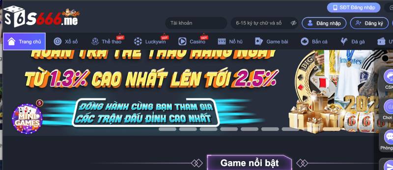 Hướng Dẫn Đăng Ký S666 - Trải Nghiệm Không Giới Hạn 3 Bước 1: Mở trang chủ S666 để bắt đầu.